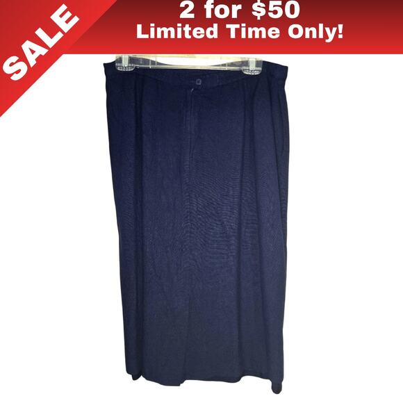 [Sale: 2 for $50!] Bretton Place Navy Blue Pencil Skirt Size 16 0230 - Picture 1 of 9
